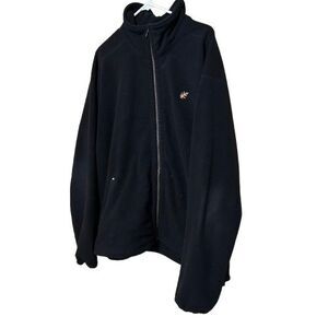 McAlister Heavyweight Fleece Jacket Mens 2XL Black Full Zip Mock Neck Hunting